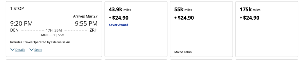 Screenshot United flight